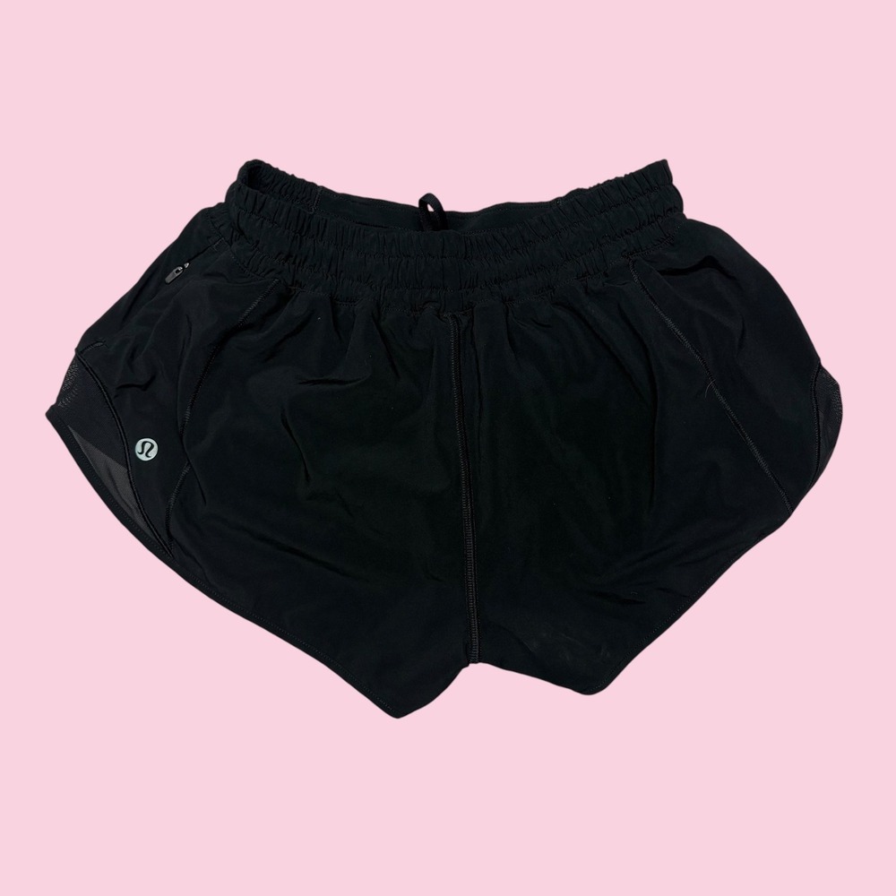 Lululemon Speed Up Mid-Rise Lined Running Shorts Black Size 4